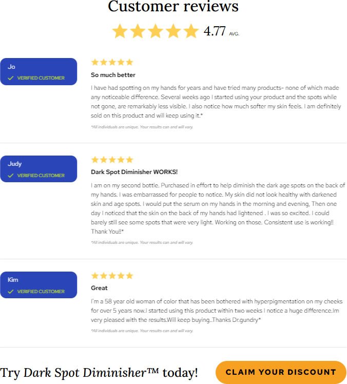 Gundry MD Dark Spot Diminisher Reviews: Does Dr. Gundry's Polyphenol Formula Actually Fade Age Spots?